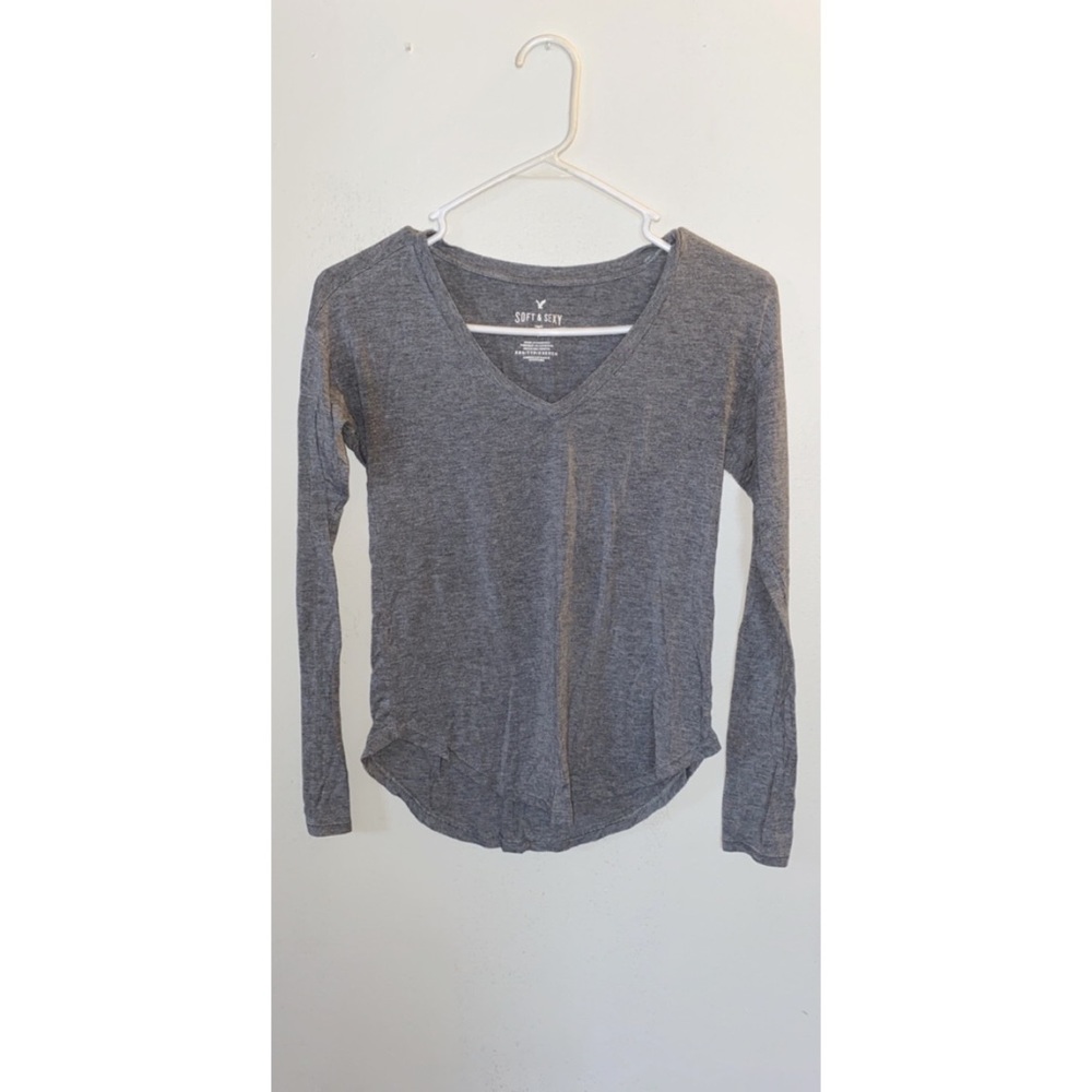 V neck long sleeve